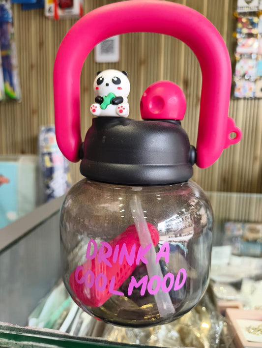 Cute Panda Kids Water Bottle (Assorted Colours)