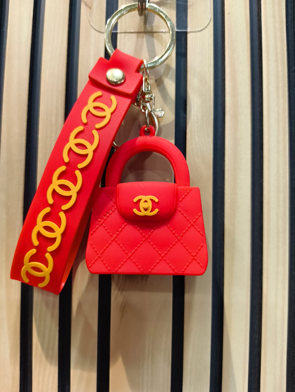 Cute Chanel Sillicon Bag Keychains (Assorted Colours)