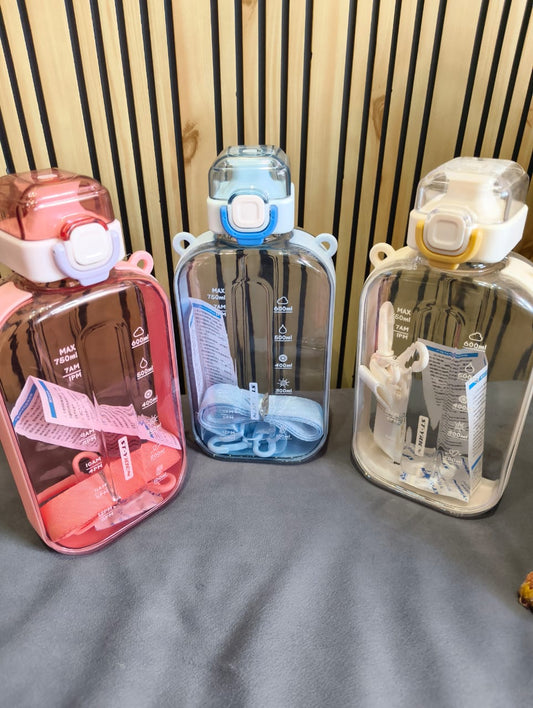 Cute Rope Bottle | Fun & Easy To Carry | For Kids. (Assorted Colours)