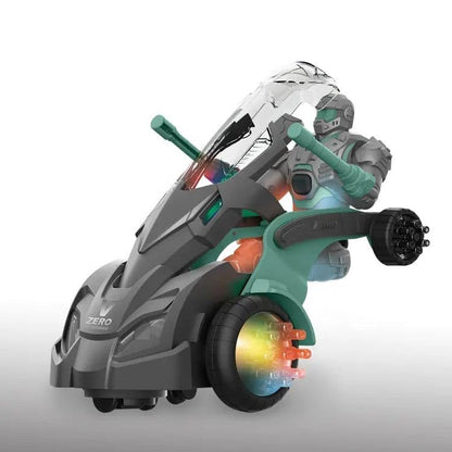 Policeman Robot Toy – 360° Rotating Vehicle with Lights & Music (3+ Years)