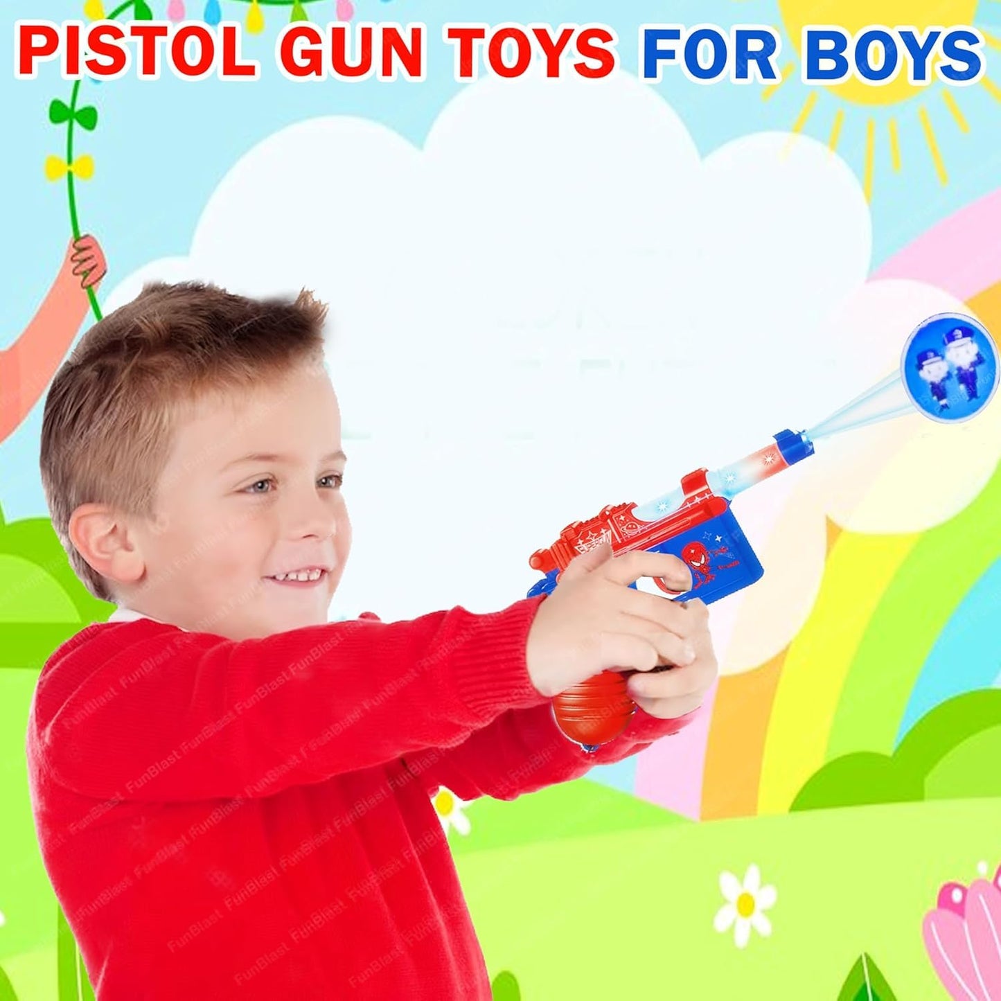 Gun Toys for Kids – Flash Gun Image Projecting Toy for Kids, Pretend Play Toys for Kids, Toy Gun with Sounds, Electric Gun Toy, Toy Gun Pistol for Kids
