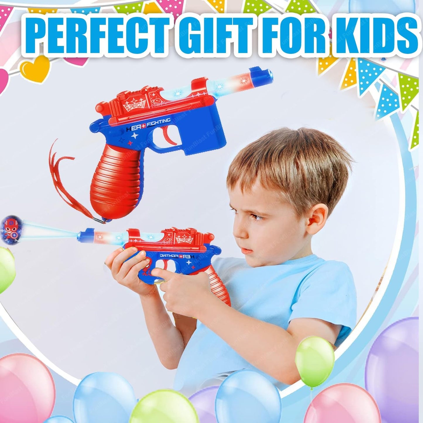 Gun Toys for Kids – Flash Gun Image Projecting Toy for Kids, Pretend Play Toys for Kids, Toy Gun with Sounds, Electric Gun Toy, Toy Gun Pistol for Kids