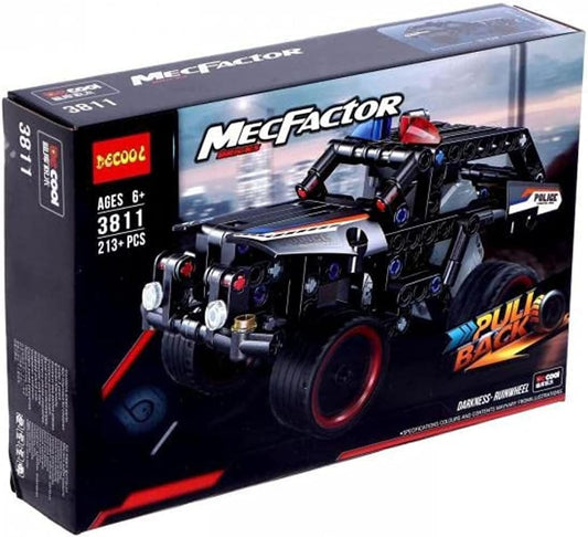 MecFactor Racing Car Building Blocks – Pullback DIY Set (213+ Pcs, RUINWHEEL)