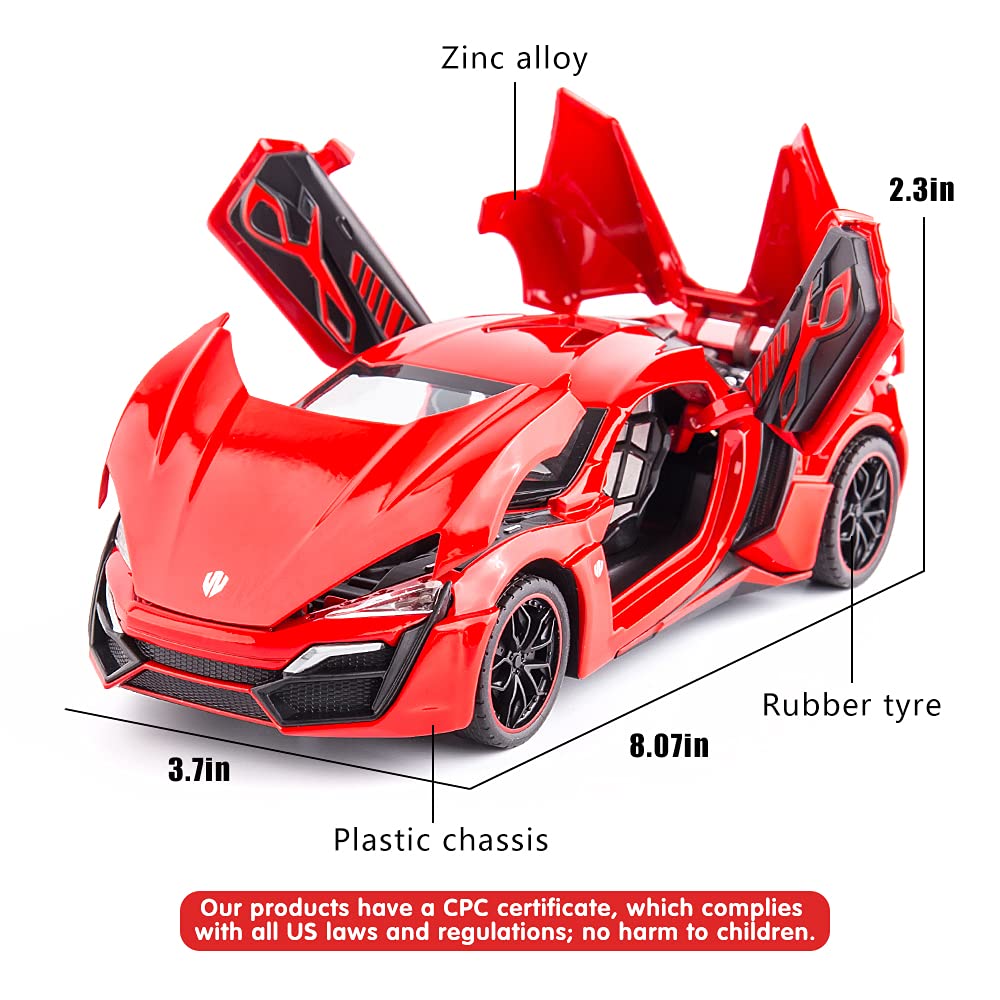 1:24 scale Die cast - Lykan Hypersport Supercar