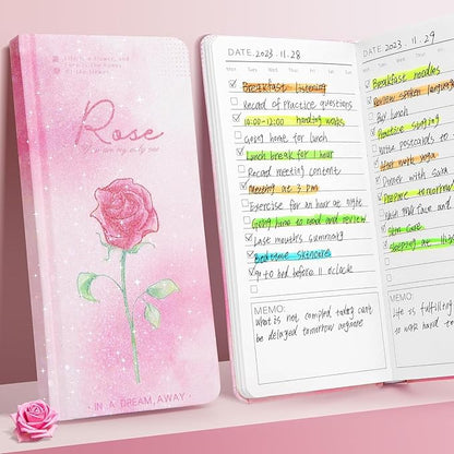 Glitter Gradient To-Do Notepad And Checklist Diary (Rose) (Pink)