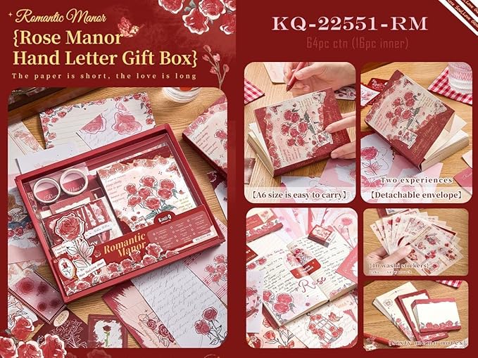 Vintage Scrapbooking Journal Kit  Aesthetic Sticker Journaling Scrapbook Photo Album (Romantic Manor Love)