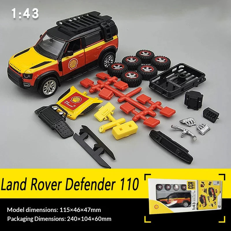 Scale 1 : 43 Official Licensed CCA Cool-Chic Auto 2-In-1 Diecast Metal Model Car - Land Rover Defender 110