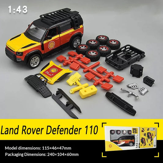 Scale 1 : 43 Official Licensed CCA Cool-Chic Auto 2-In-1 Diecast Metal Model Car - Land Rover Defender 110