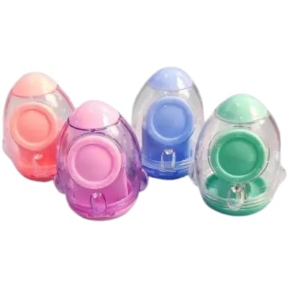 Rocket Shape Double Blade Pencil Sharpener for Kids Pack of 1 Birthday Return Gift Multicolor (Assorted colors)