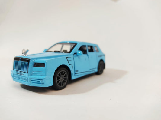 Rolls-Royce Diecast Pull Back Alloy 1:32 New Roll Royce Metal Car with Light and Sound (Blue)