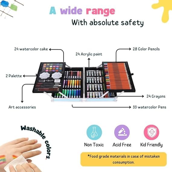 Art Set for Kids - 145 Pieces
