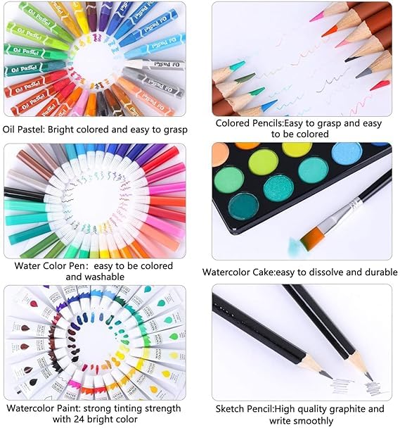 Art Set for Kids - 145 Pieces