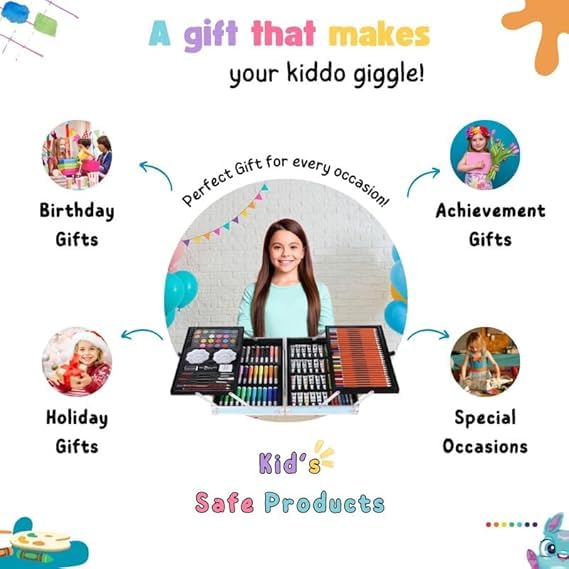 Art Set for Kids - 145 Pieces