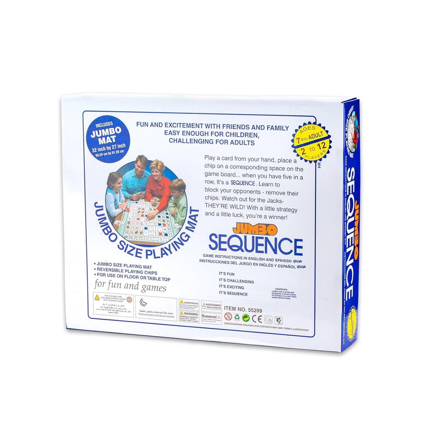 Jumbo Sequence Strategy Board Game for Kids & Adults