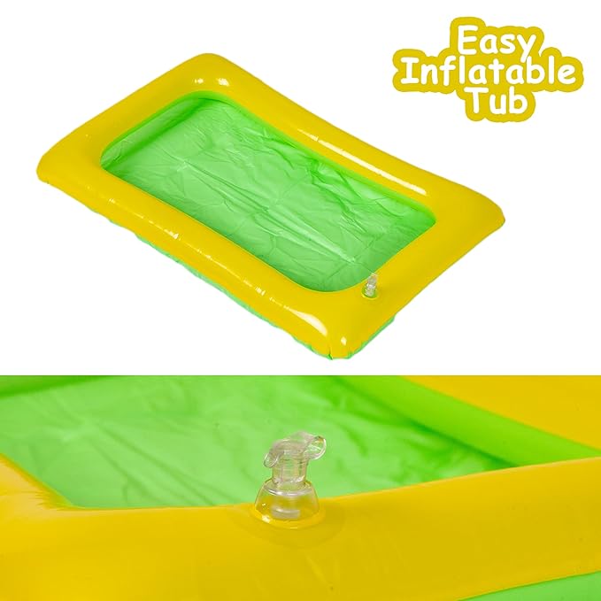 Fantasy Sand 500 Grams  with Inflatable Tray, 1 Big Mould, 6 Small Moulds & 1 Toy Plastic Knife | Smooth, Non Sticky Sand Set for Kids. Assorted Colours