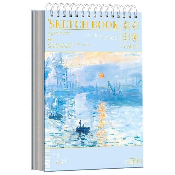 A4 Sketching Book for Artists – 60 Sheets Thick Paper Sketchpad for Drawing, Painting & Art Work – Hand-Painted Colored Lead Album (Blue - Sketching Book)