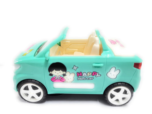 Simulated Mini Model car for Kids Light Sound and Bump & Go Model (Green)