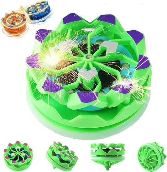 Fireworks Spinning Tops with Spark Effects, Battling Top Burst Gyros Toy (Pack of 1) (Assorted Colours)