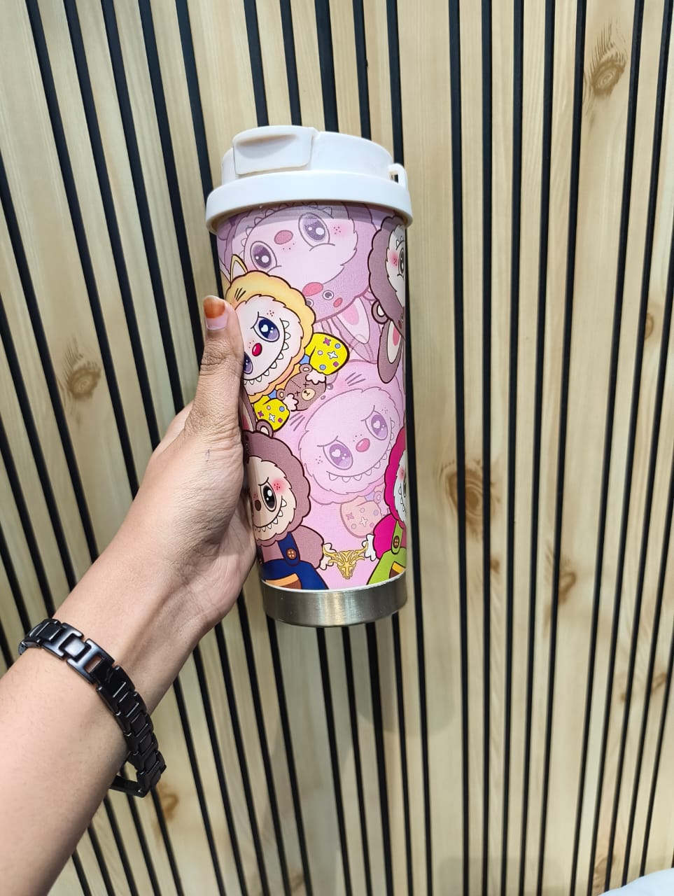 Cute Labubu Steel Sipper