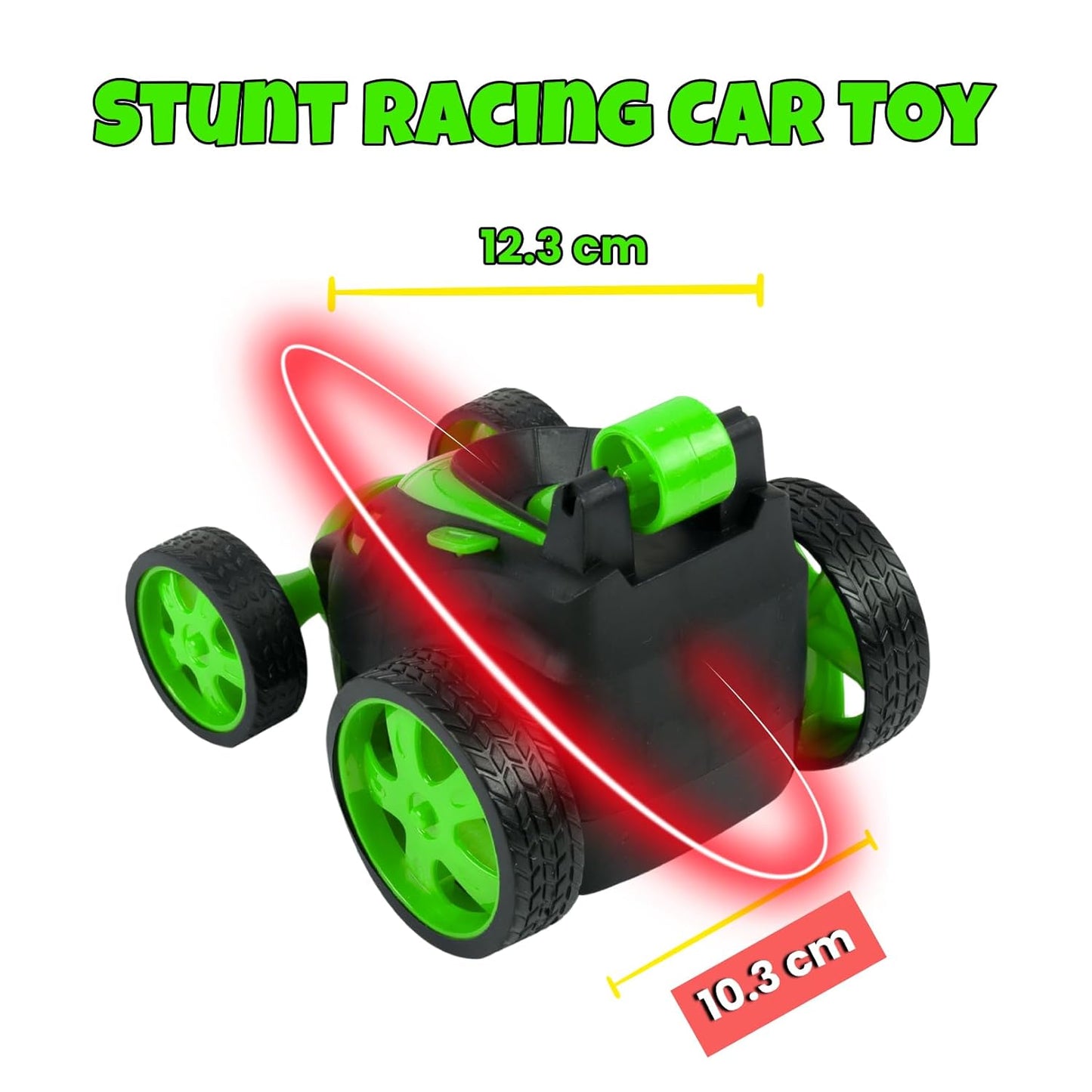 Small Stunt Car 360 rotating (Green or Yellow)