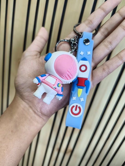 Astronaut Sillicon Keychain
