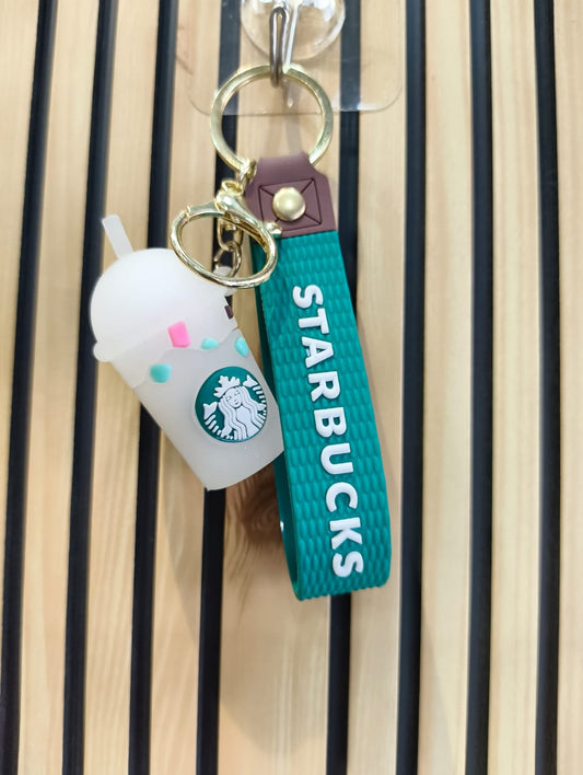Starbucks Sillicon Keychain