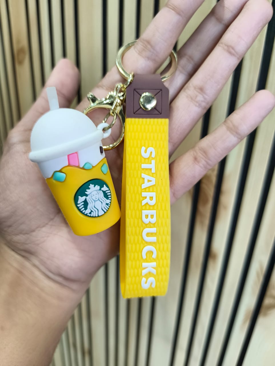 Starbucks Sillicon Keychain