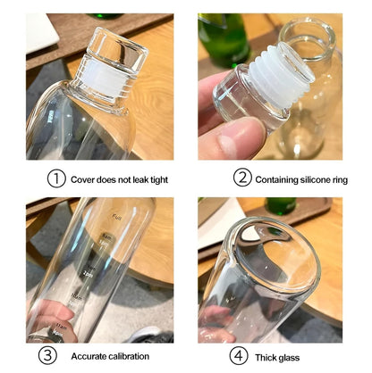 Glass Borosilicate Water Bottles (500 ML)