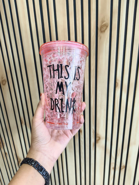 This Is My Drink Pink Sipper With Straw