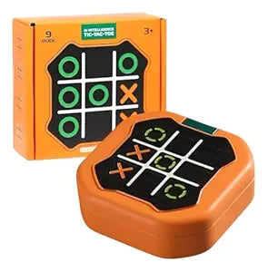 Tic Tac Toe Handheld Game Console for Kids - 11 Mode, Portable Smart Puzzle