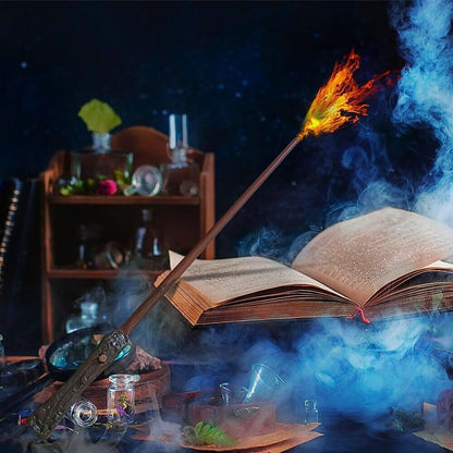 LED Flame Harry Potter Magic Wand with Fire Ball Effect - 42 CM