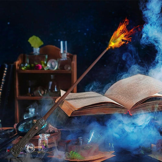 LED Flame Harry Potter Magic Wand with Fire Ball Effect - 42 CM