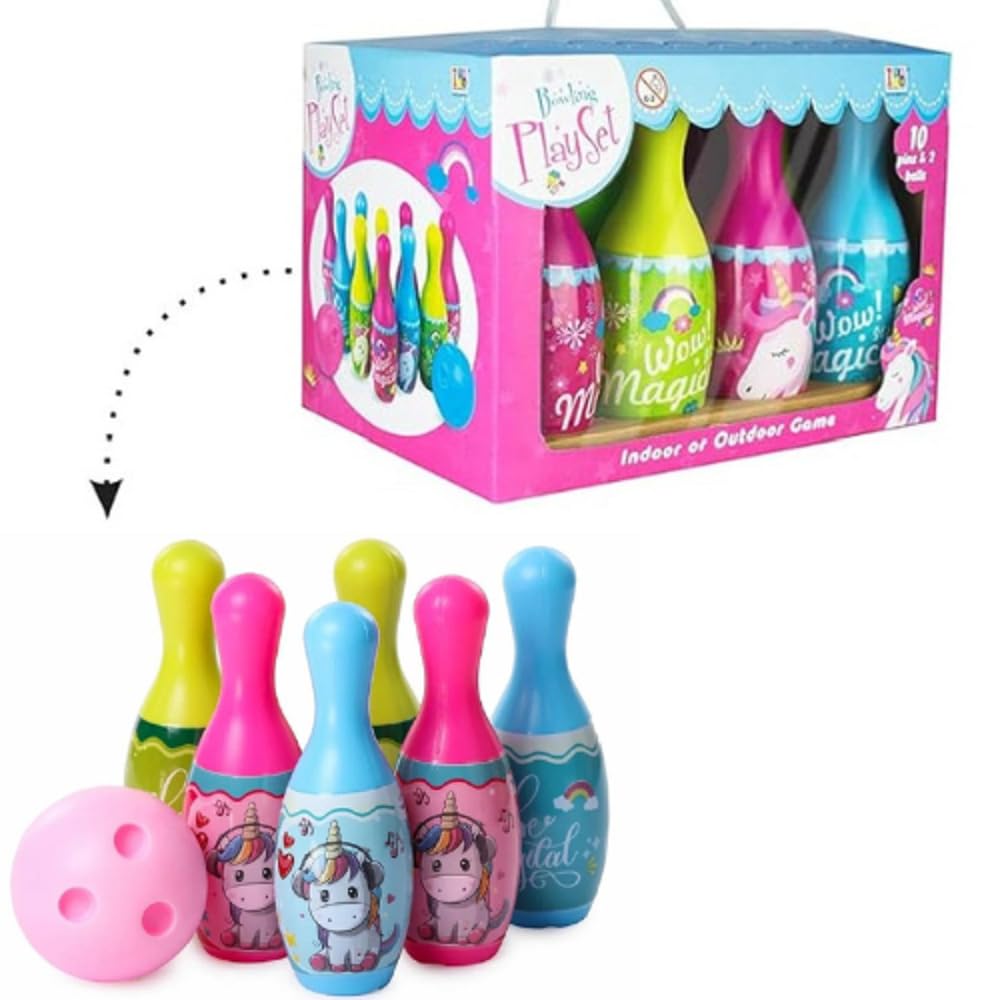Bowling Game Toy for Kids (Multicolor)