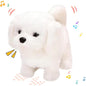 Walking White DogToy | Hopping & Talking Dog| Rapid Jumping Dog Toy with Wiggling Ears, Twitching Nose & Interactive Educational Play for Kids