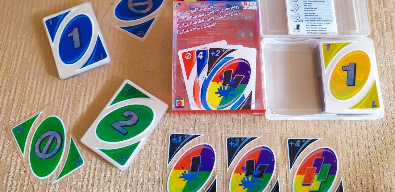 H2O Splash Edition – Waterproof Playing Cards, Durable PVC Plastic, 110 Cards with Case