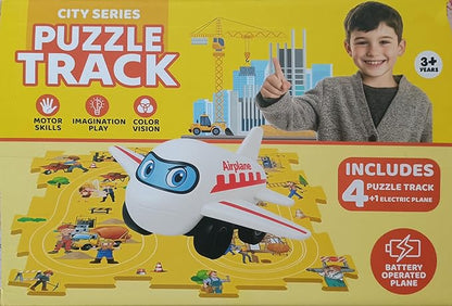 Puzzle Track Electric Rail Journey Construction Set, Motor Skills Development
