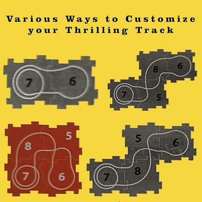 Puzzle Track Electric Rail Journey Construction Set, Motor Skills Development